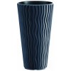 Kvetináč SANDY SLIM s vkladom 34,9 cm - farba: antracit (Prosperplast DPSP350-S433)
