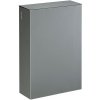 Nástenný kôš s vekom Rossignol Stella 51349, 20 l, metalovo-sivý