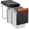 Franke Cube nádoba na odpad 30 l čierna-sivá-červená 134.0039.554