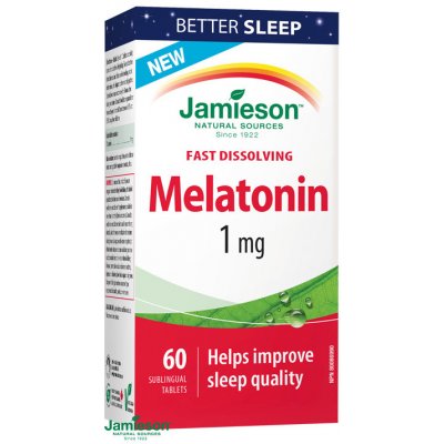 Jamieson Melatonin pod jazyk 1 mg 60 tabliet