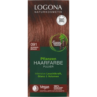 Logona rastlinná farba na vlasy Chocolate Brown 100 g