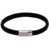 Kožený náramok pre muža zn. UNIQUE - čierny B446BL