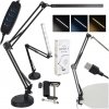 LED stolová lampa USB otočné rameno 2 spôsoby upevnenia
