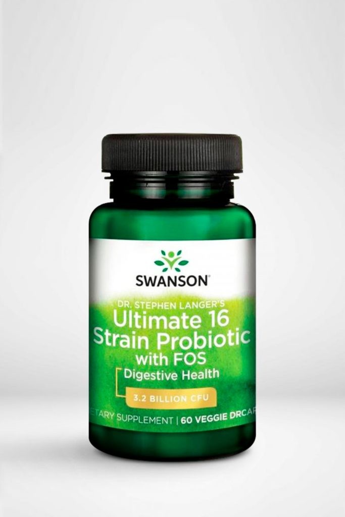 Swanson Probiotikum Dr. Stephen Langer\'s Ultimate 16 kmenů z FOS 60 kapsúl