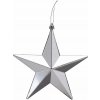 LAALU Hviezda strieborná matná lesklá 30 cm