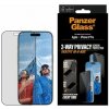 PanzerGlass Privacy - Ochrana obrazovky pro mobilní telefon - ultra-wide fit with fastfit in-a-box - sklo - s bezpecnostním filtrem - pro Apple iPhone 17 Pro