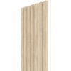 VZORKA - WALL CONCEPT akustický panel Dub sivý, biely filc + MDF, 240x135x21 mm