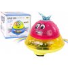 LEAN TOYS Vodná guľa s diódami UFO ružová