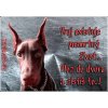 Pozorpes.sk, výstražná tabuľka (Doberman)