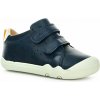 Geox Steppieup Wax.Lea Navy/White celoročné členkové barefoot topánky 26 EUR