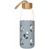 Pebbly Fľaša na vodu PKV-002 550 ml, sivá, sklo