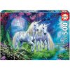 Educa puzzle Unicorns in the forest 500 dielov a fix lepidlo 17648