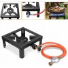 GAZOVÁ TABURETKA sporák PALNIK 8kW 25x25 + reduktor + 1 x plynová hadica 150 cm