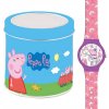 Analógové hodinky v plechovke Pulio Diakakis Prasiatko Peppa GXP-772721