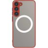Magnetické plastové puzdro Samsung S24 Ultra, červeno-čierne Cellect
