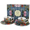 Duo Porcelánová šálka s podšálkou Kilburn Blue 90 ml sada 2ks