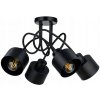 BERGE Závesná lampa LOFT - 4x E27 - CUBE BLACK
