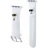 Karl Lagerfeld Karl and Choupette Head NFT Řemínek pro Apple Watch 42/44/45/49 White KLAWLSLKCNH