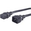 PremiumCord Kabel síťový prodlužovací 230V 16A 1,5m, konektory IEC 320 C19 - IEC 320 C20 kpsa015