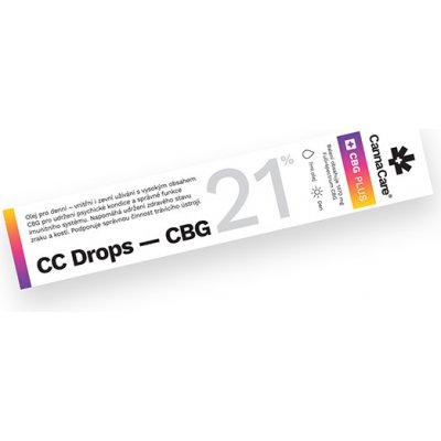 Kvapky CC Drops s CBG 21% 7ml CannaCare