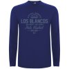 Superfutbal Pánske tričko dlhý rukáv Los Blancos, kráľovsky modré Veľkosť: S