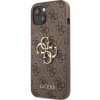 Guess PU 4G Metal Logo iPhone 13 hnedé