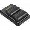 Neewer 2-Pack EN-EL15 EN-EL15 Battery Charger Set Compatible with Nikon (Micro USB Port, 2100mAh) 10089575