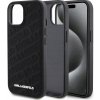 Karl Lagerfeld PU Quilted Pattern iPhone 15 čierne