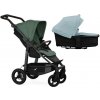 TFK Mono4 2v1 Olive Combi carrycot + Seat unit Nafukovacie kolesá Hlboká vanička Blue Dual Color