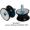 Silentblok T priemer 50x30 typ B M10x28 / M10