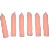 Diablo picante - 6 flesh penis shaped candles
