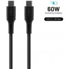 Fixed FIXDLS-CC05-BK nabíjací a dátový Liquid silicone s konektormi USB-C/USB-C a podporou PD, 0,5m, černý