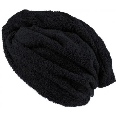 Xpose froté turban na vlasy Verona 30 x 75 cm čierna