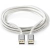 NEDIS PROFIGOLD Displayport kabel/ DisplayPort zástrčka - DisplayPort zástrčka/ bavlna/ stříbrný/ BOX/ 2m CCTB37014AL20