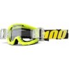 100% detské okuliare Strata MX MTB Roll off Neon Yellow číre sklá 100% 50520-004-02