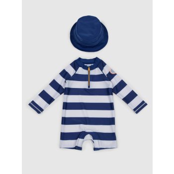 GAP Baby plavky s klobúkom Tmavo modrá Tmavo modrá
