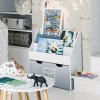 Atmosphera Créateur d'intérieur® Knižnica so zásuvným boxom, Sivá