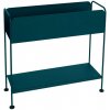 Fermob Kovový kvetináč / knižnica Fermob PICOLINO V.63cm - Acapulco Blue