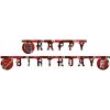 Girlanda Happy Birthday Lego Ninjago 2 m červená