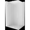 MEXEN/S - Velár sprchovací kút, posuvné dvere 130 x 85, dekor, biela 871-130-085-31-20