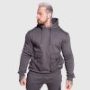 Iron Aesthetics Cargo Hoodie tmavosivá