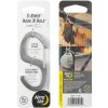 NITE IZE Karabína s háčikom S-Biner® Hook 'N Hold™, veľká - Strieborná