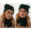 Fashionweek Moderni set čiapka a šál, pletený tunel ZIZI30 Farba: Zelená, Veľkosť: Universal