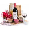 darčekáreň.com Darčekový kôš Mäsový lopárik s červeným vínom