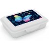Oxybag Box na desiatu s priehradkou Motýľ 2 s kvetmi