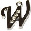 Kovový prívesok Písmenko W