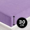 Froté napínacie prestieradlo na vysoký matrac FR-012 Levanduľové 160 x 200 - výška 30 cm