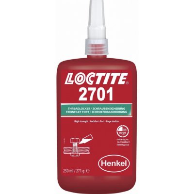 Loctite 2701 - 250 ml, vysokopevnostné, 10 x Loctite 2701 - 250 ml