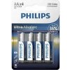 Philips baterie AA ExtremeLife+, alkalická - 4ks LR6E4B/10