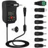 Univerzálny Nastaviteľný Sieťový Adaptér Nabíjačka 3-12V + 8 koncoviek 30W